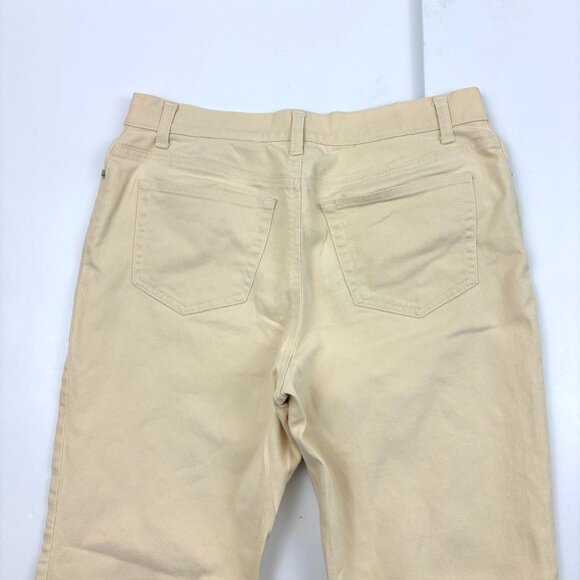 Lands' End Bootcut Women's size 10 Pale Yellow Denim Jeans - Picture 3 of 3